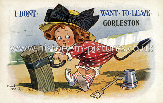 I dont want to leave Gorleston, Norfolk. c.1912.